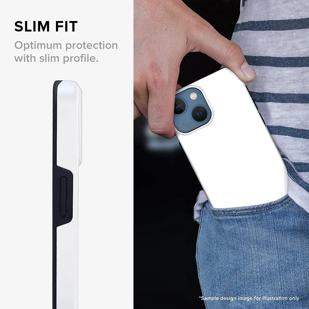 قاب محافظ سری Tough Pro استایلیزد، سازگار با Apple iPhone 14، پوشش موبایل سفارشی دو لایه PC + TPU با محافظت داخلی TPU و روکش مات - من عاشق عینک هستم