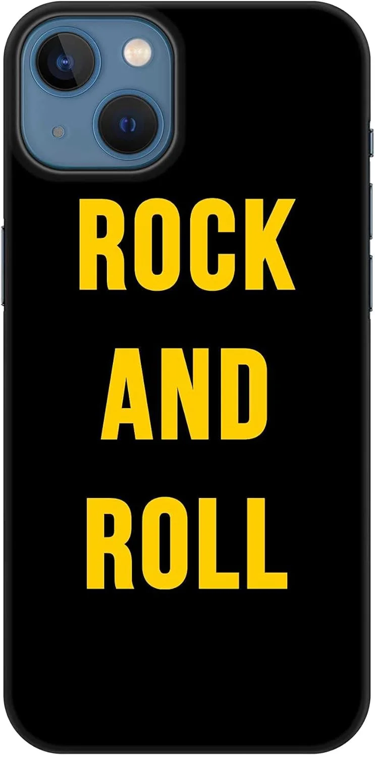 قاب محافظ موبایل باریک و کلاسیک Stylizedd سازگار با آیفون 13، پوشش سخت PC با روکش مات و طرح راک اند رول [طراحی شده برای اپل آیفون 13]