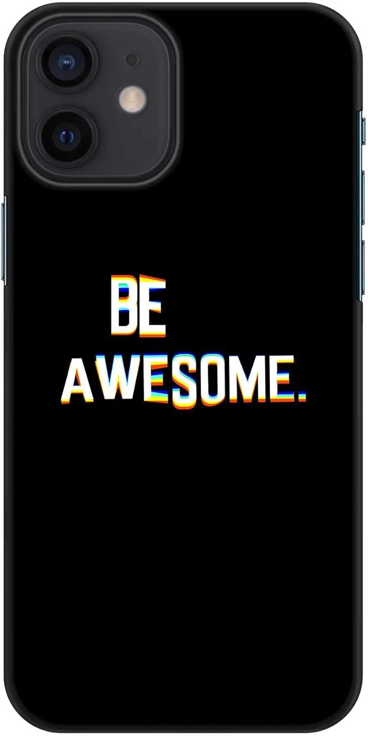 قاب محافظ باریک و مقاوم Stylizedd سازگار با Apple iPhone 12 Mini، سری کلاسیک، کاور موبایل سفارشی، محافظ PC سخت با روکش مات [قاب طراحی شده برای iPhone 12 Mini] - فوق العاده باشید