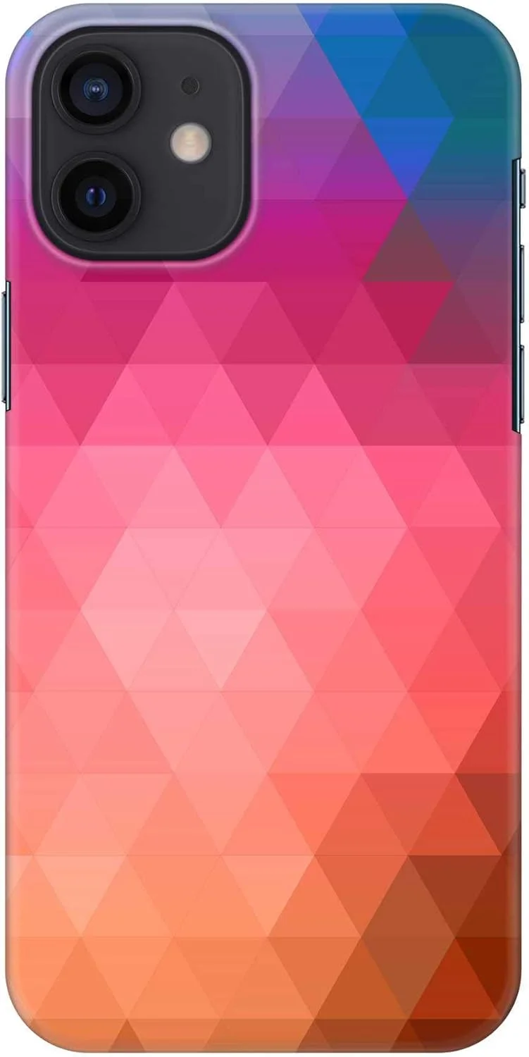 قاب محافظ باریک و مقاوم Stylizedd سازگار با Apple iPhone 12 Mini، سری کلاسیک، کاور موبایل سفارشی، محافظ PC سخت با روکش مات [قاب طراحی شده برای iPhone 12 Mini] - منشور آنا