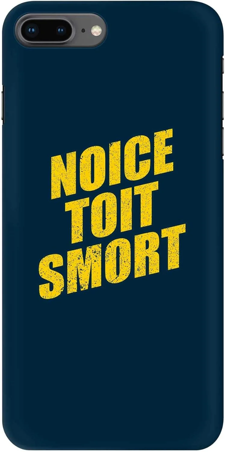 قاب گوشی استایلیزد سازگار با اپل آیفون 8 پلاس، سری کلاسیک اسنپ باریک، کاور موبایل سفارشی، محافظ PC سخت با روکش مات [طراحی شده برای اپل آیفون 8 پلاس] - Noice Toit Smort