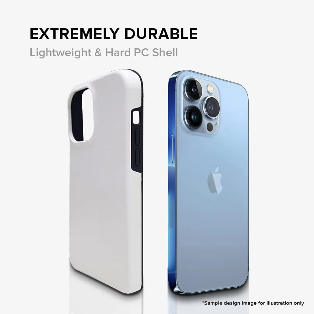 قاب محافظ سری Tough Pro استایلیزد، سازگار با Apple iPhone 13 Pro، پوشش موبایل سفارشی دو لایه هیبریدی PC + TPU با محافظ TPU با چاپ مات