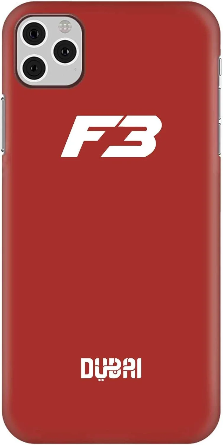 قاب محافظ استایلیزد مناسب برای گوشی اپل آیفون 11 پرو مکس، سری کلاسیک اسنپ باریک، کاور موبایل سفارشی، محافظ PC سخت با روکش مات - طرح Faz3 دبی قرمز [طراحی شده برای اپل آیفون 11 پرو مکس]