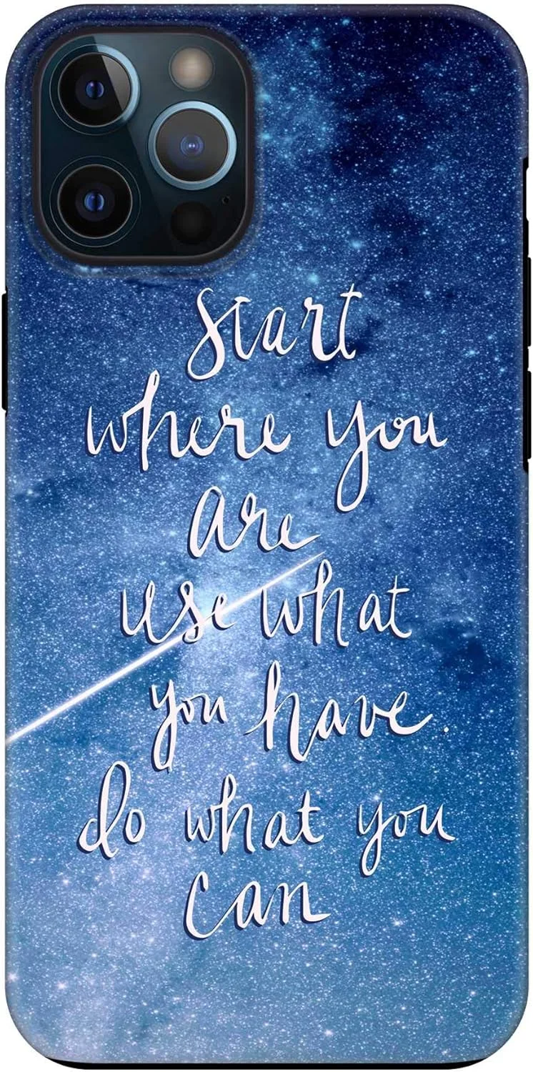 قاب محافظ موبایل مدل Stylizedd Tough Pro Series دولایه هیبریدی PC + TPU مناسب برای آیفون 12 پرو / آیفون 12 با روکش مات و طرح چاپی [طراحی شده برای Apple iPhone 12 Pro] - شروع، استفاده، انجام