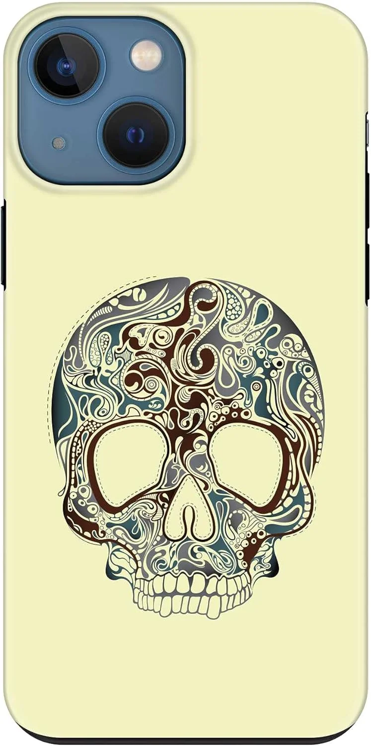 قاب محافظ سری Tough Pro استایلیزد، سازگار با گوشی اپل آیفون 13 مینی، پوشش موبایل سفارشی دو لایه PC + TPU با محافظ TPU با چاپ مات - طرح جمجمه خالکوبی قاب محافظ سری Tough Pro استایلیزد، سازگار با گوشی اپل آیفون 13 مینی، پوشش موبایل سفارشی دو لایه PC + TPU با محافظ TPU با چاپ مات - طرح جمجمه خالکوبی