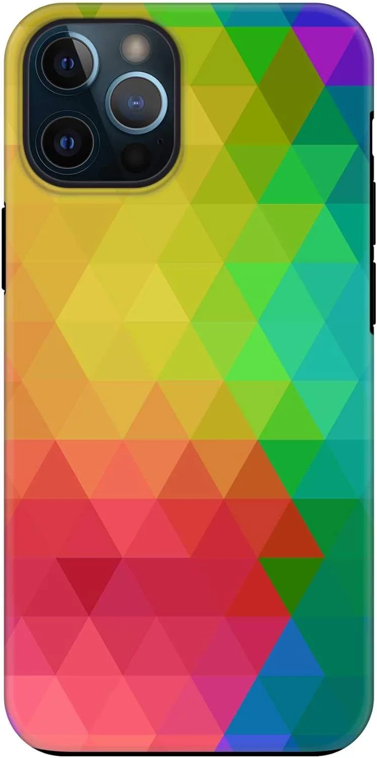 قاب محافظ موبایل مدل Stylizedd سازگار با آیفون 12 پرو/آیفون 12 سری Tough Pro، دولایه PC + TPU، محافظ صفحه نمایش با روکش مات [طراحی شده برای Apple iPhone 12 Pro] - منشور گرمسیری