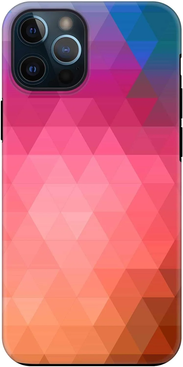 قاب محافظ موبایل مدل Stylizedd سازگار با آیفون 12 پرو/آیفون 12، سری Tough Pro، دو لایه، ترکیبی از PC + TPU، محافظ صفحه نمایش، پرداخت مات، طرح [طراحی شده برای اپل آیفون 12 پرو] - منشور آنا