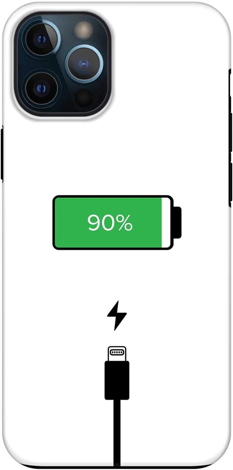 قاب محافظ موبایل مدل Stylizedd سری Tough Pro سازگار با آیفون 12 پرو مکس، دو لایه PC + TPU، محافظ صفحه نمایش، چاپ با پوشش مات [طراحی شده برای اپل آیفون 12 پرو مکس] - شارژ باتری