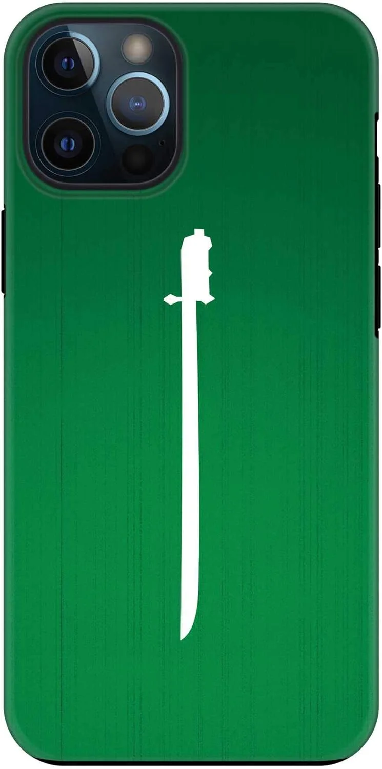 قاب محافظ موبایل استایلیزد، سازگار با آیفون 12 پرو/آیفون 12، سری Tough Pro، دولایه، ترکیبی از PC + TPU، محافظ صفحه نمایش مات، طرح [طراحی شده برای آیفون 12 پرو اپل] - شمشیر عربستان