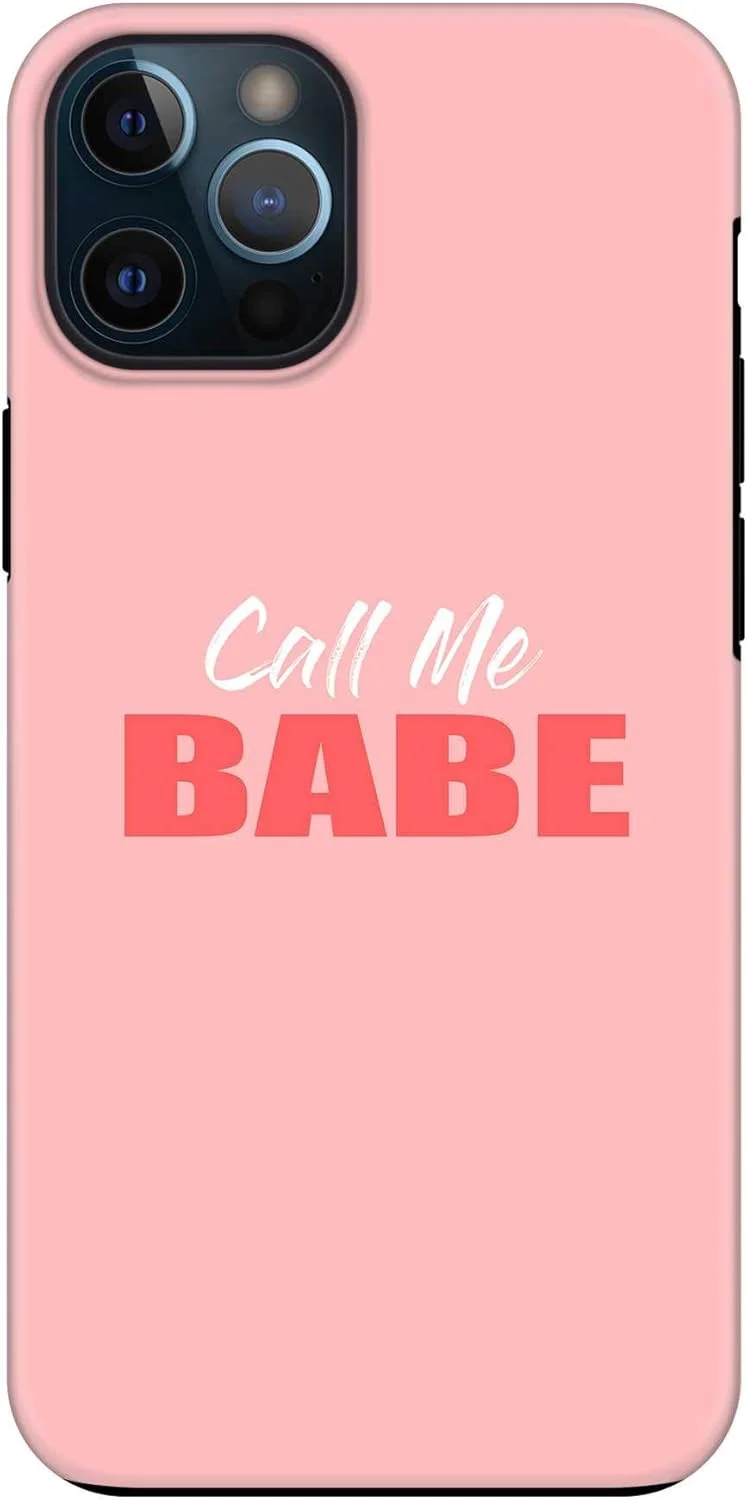 قاب محافظ موبایل استایلیزد، سازگار با آیفون 12 پرو/آیفون 12، سری Tough Pro، دولایه، ترکیبی از PC + TPU، محافظ صفحه نمایش با پوشش مات [طراحی شده برای آیفون 12 پرو اپل] - با من تماس بگیر عزیزم