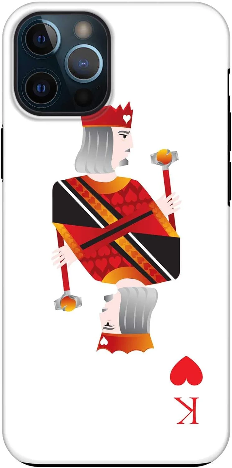 قاب محافظ موبایل مدل Stylizedd سری Tough Pro سازگار با آیفون 12 پرو مکس، دو لایه PC + TPU، محافظ صفحه نمایش، روکش مات - طرح شاه دل قاب محافظ موبایل مدل Stylizedd سری Tough Pro سازگار با آیفون 12 پرو مکس، دو لایه PC + TPU، محافظ صفحه نمایش، روکش مات - طرح شاه دل