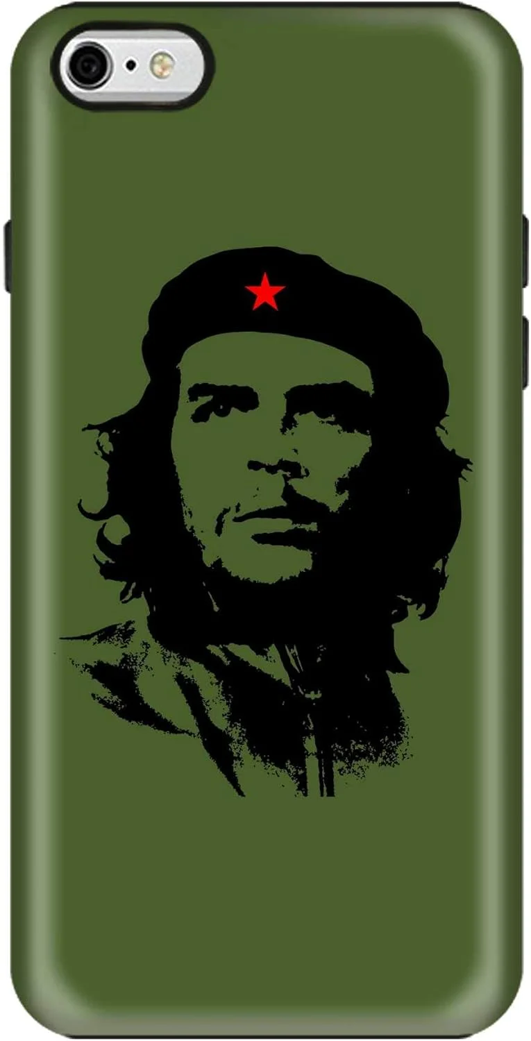 قاب محافظ موبایل دو لایه سخت و مقاوم سری Pro Stylizedd، ترکیبی از PC + TPU با محافظ داخلی TPU و روکش مات [طراحی شده برای Apple iPhone 6S Plus/ 6 Plus] - چه گوارا