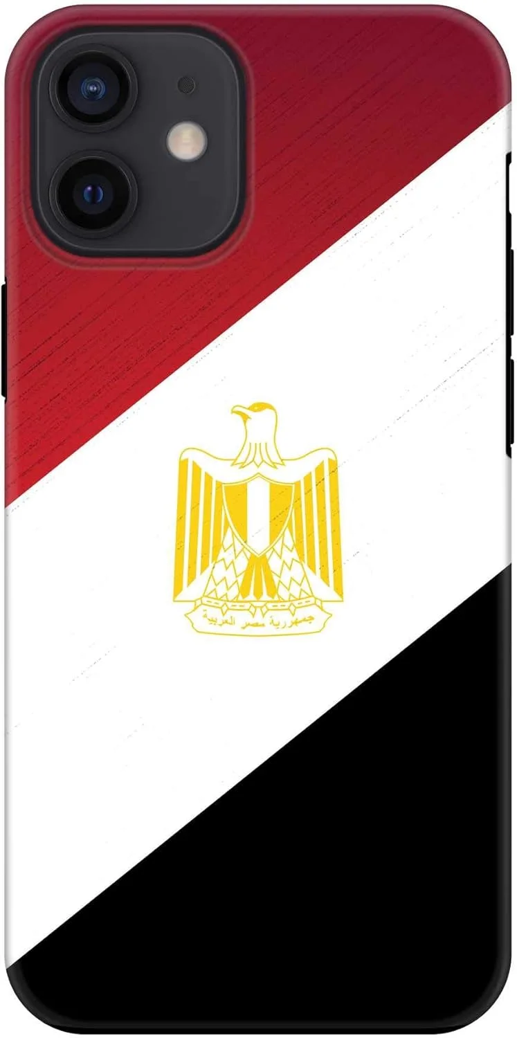 قاب محافظ موبایل طرح پرچم مصر، سازگار با آیفون 12 مینی، سری Tough Pro، دولایه، ترکیبی از PC + TPU، محافظ داخلی TPU با روکش مات قاب محافظ موبایل طرح پرچم مصر، سازگار با آیفون 12 مینی، سری Tough Pro، دولایه، ترکیبی از PC + TPU، محافظ داخلی TPU با روکش مات