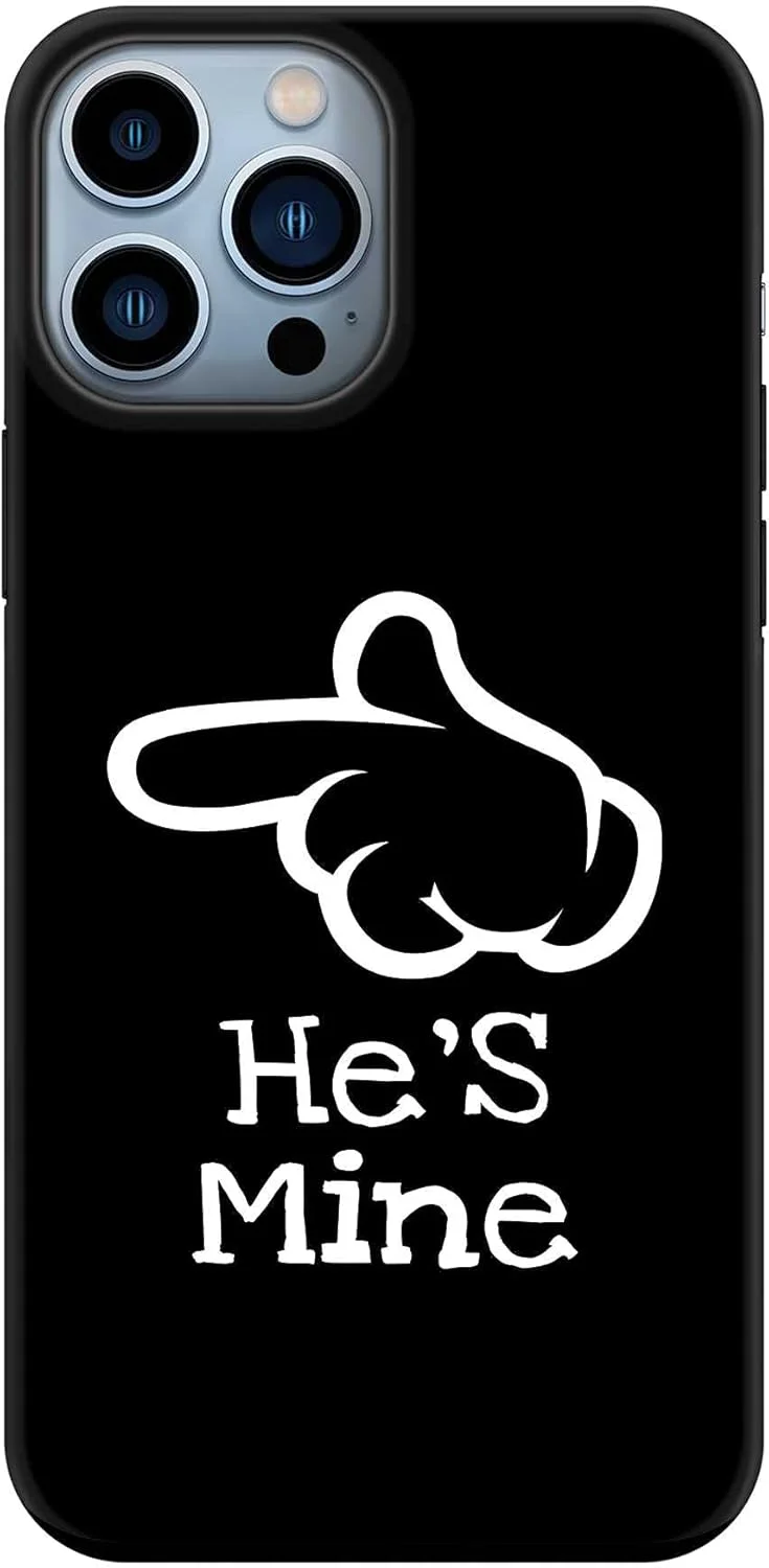 قاب محافظ سری Tough Pro استایلیزد، سازگار با Apple iPhone 13 Pro Max، پوشش موبایل سفارشی دو لایه PC + TPU با محافظت TPU با روکش مات - او مال من است