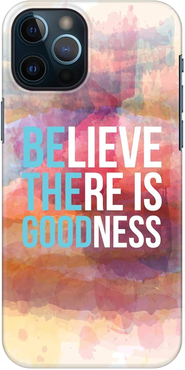 قاب محافظ باریک و مقاوم Stylizedd سازگار با Apple iPhone 12 Pro، سری کلاسیک، کاور موبایل سفارشی، محافظ PC سخت با روکش مات - Be The Good