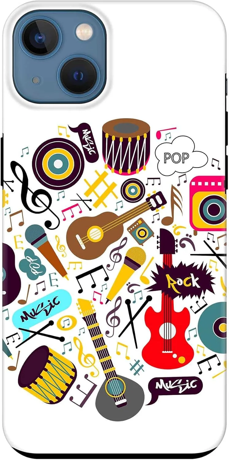 قاب محافظ سری Tough Pro استایلیزد، سازگار با Apple iPhone 14 Plus، کاور موبایل سفارشی دو لایه PC + TPU با محافظ داخلی TPU و روکش مات - آلات موسیقی قاب محافظ سری Tough Pro استایلیزد، سازگار با Apple iPhone 14 Plus، کاور موبایل سفارشی دو لایه PC + TPU با محافظ داخلی TPU و روکش مات - آلات موسیقی