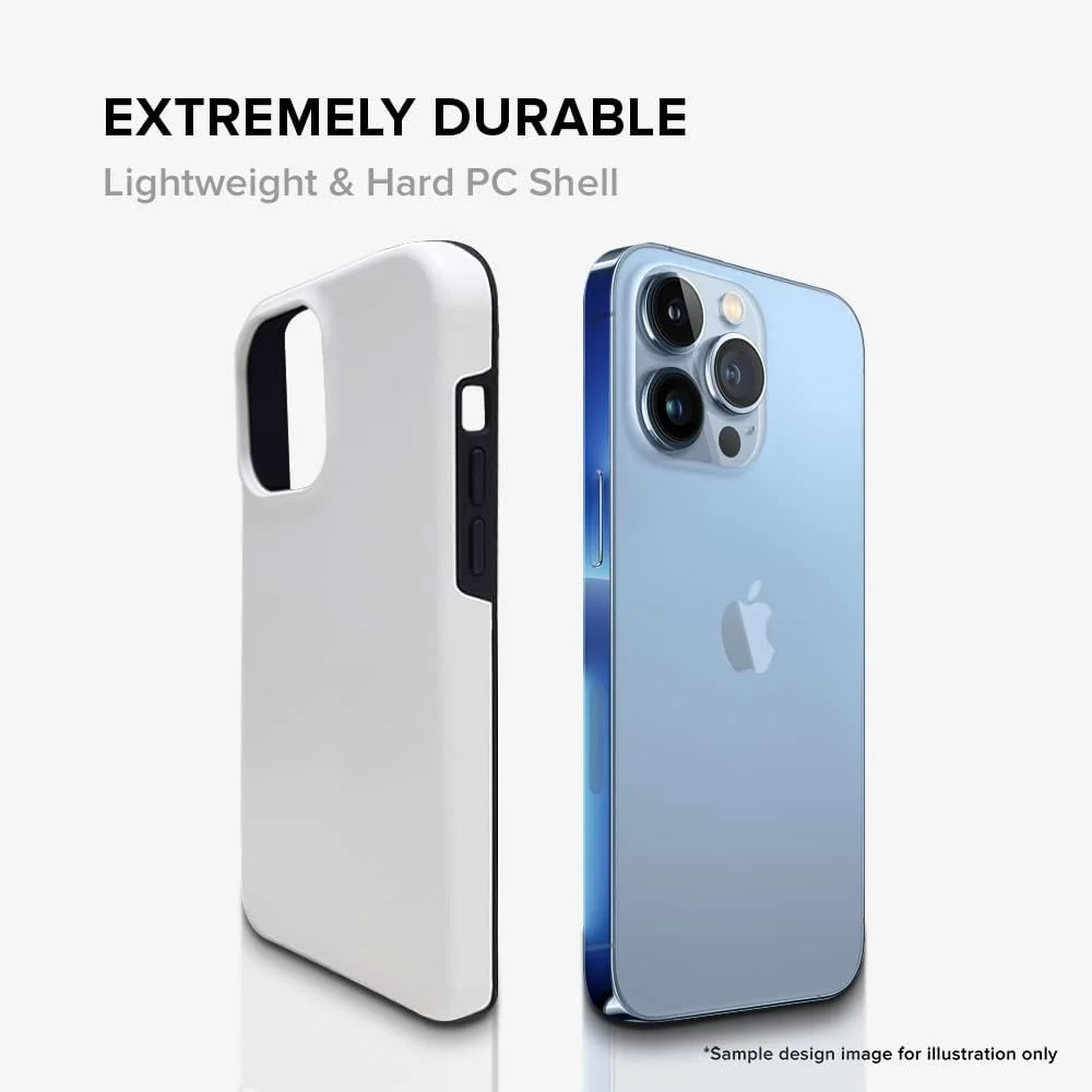 قاب محافظ سری Tough Pro استایلیزد، سازگار با Apple iPhone 14 Pro، کاور موبایل سفارشی دو لایه PC + TPU با محافظ داخلی TPU و روکش مات - طرح چشم طاووس