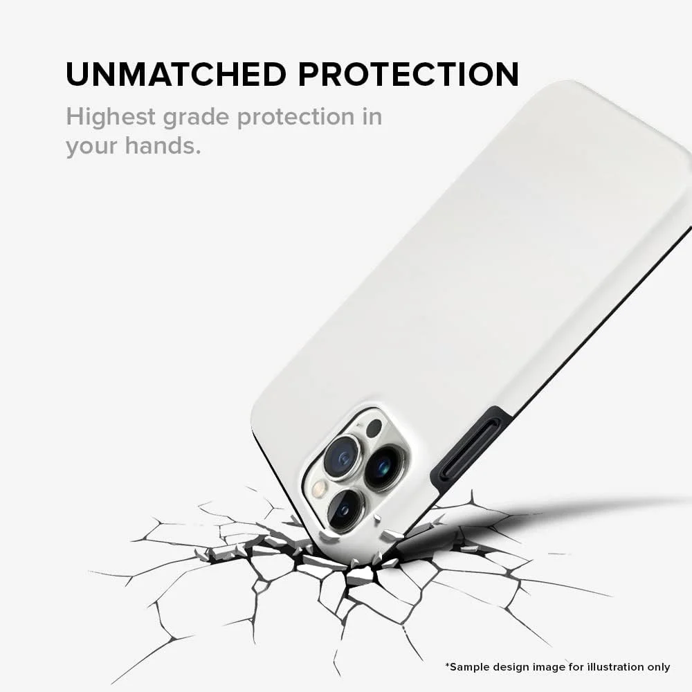 قاب محافظ سری Tough Pro استایلیزد، سازگار با Apple iPhone 14 Pro، کاور موبایل سفارشی دو لایه PC + TPU با محافظ داخلی TPU و روکش مات - طرح چشم طاووس