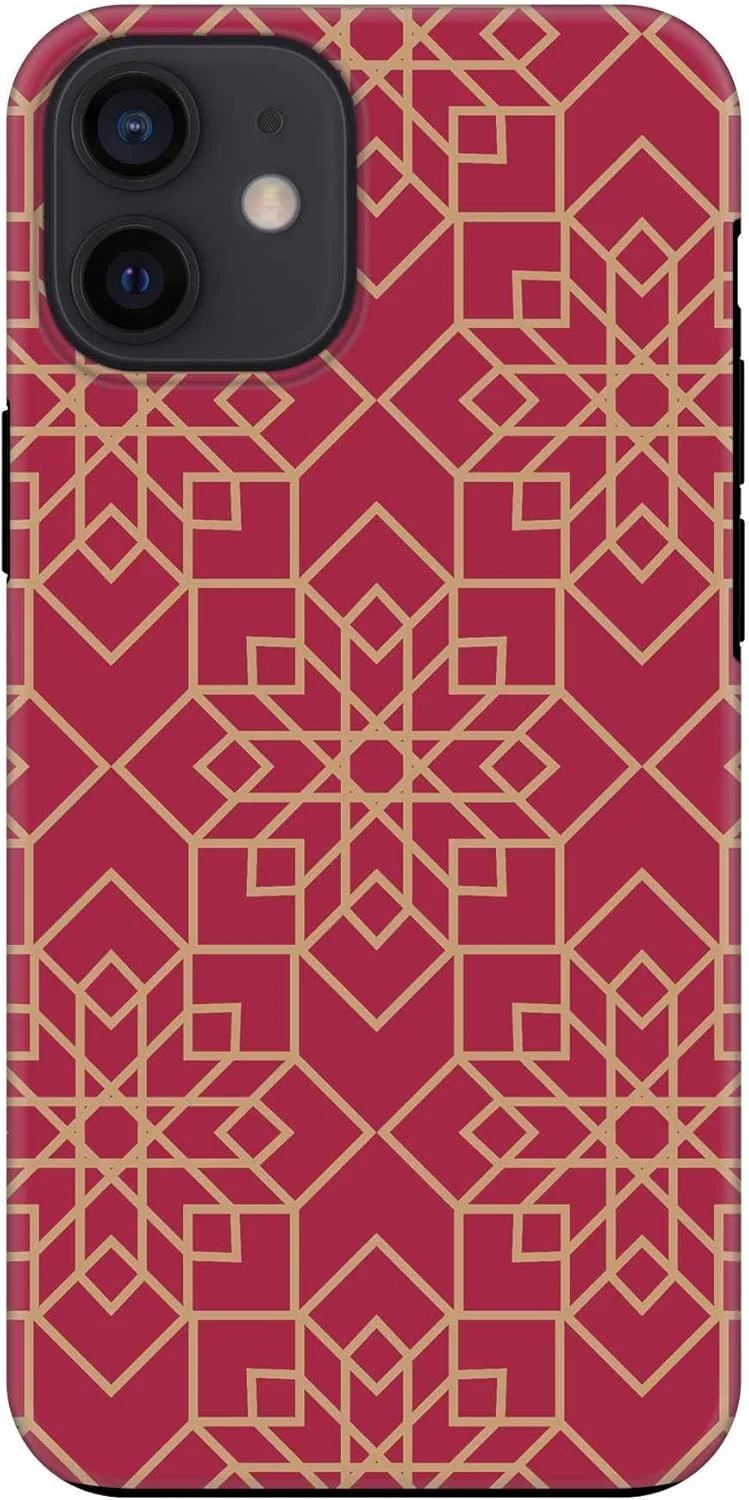 قاب محافظ موبایل طرح دار سازگار با آیفون 12 مینی، سری Tough Pro، دو لایه، ترکیبی از PC + TPU، محافظ داخلی TPU با روکش مات - هنر عثمانی قاب محافظ موبایل طرح دار سازگار با آیفون 12 مینی، سری Tough Pro، دو لایه، ترکیبی از PC + TPU، محافظ داخلی TPU با روکش مات - هنر عثمانی