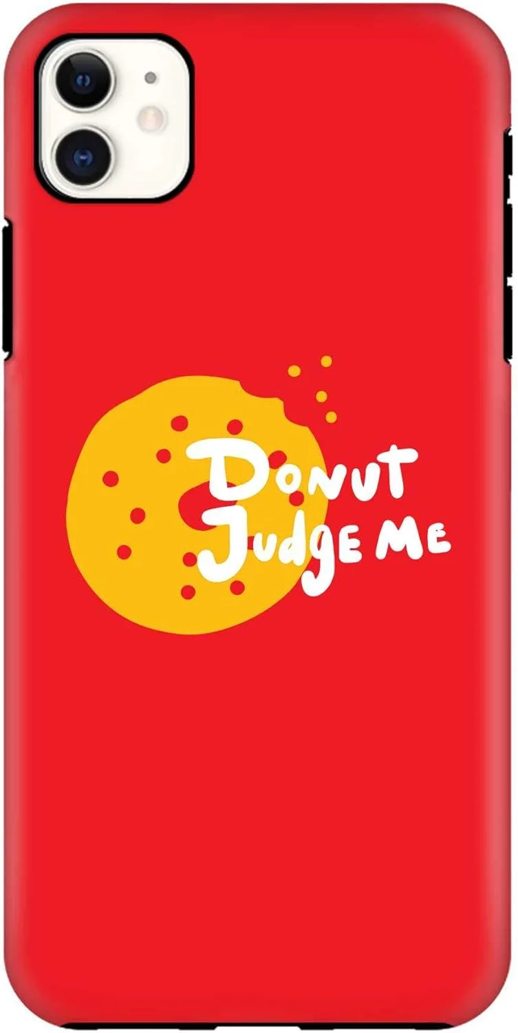 قاب محافظ موبایل سری Tough Pro استایلیزد، سازگار با آیفون 11 اپل، پوشش موبایل سفارشی دو لایه PC + TPU با محافظ TPU داخلی با روکش مات - Donut judge me قاب محافظ موبایل سری Tough Pro استایلیزد، سازگار با آیفون 11 اپل، پوشش موبایل سفارشی دو لایه PC + TPU با محافظ TPU داخلی با روکش مات - Donut judge me
