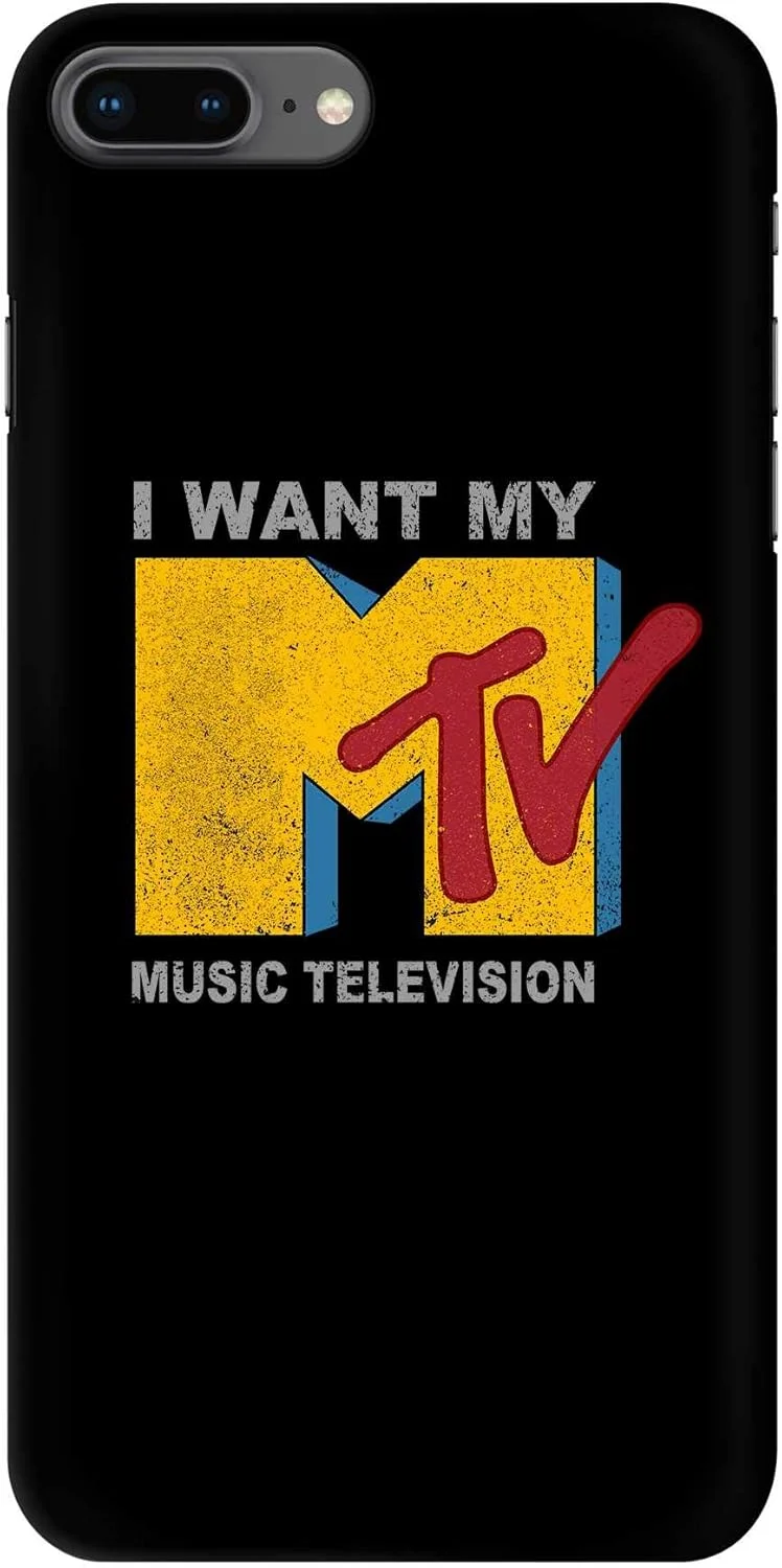 قاب محافظ شیک سازگار با گوشی اپل آیفون 8 پلاس، سری کلاسیک باریک، کاور موبایل سفارشی، محافظ PC سخت با روکش مات، طرح [اختصاصی برای اپل آیفون 8 پلاس] - من ام تی وی خودم را می خواهم