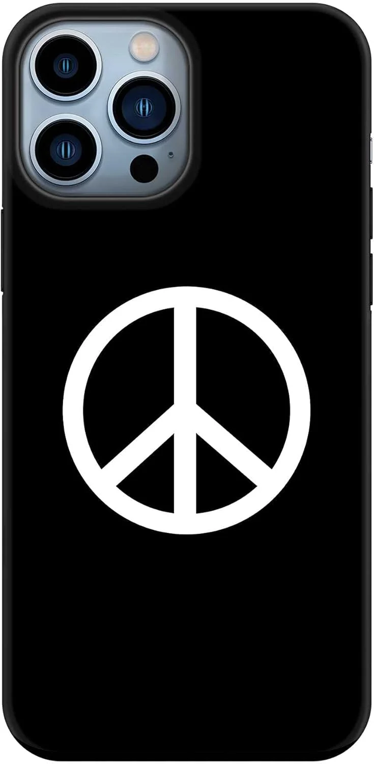 قاب محافظ سری Tough Pro استایلیزد، سازگار با Apple iPhone 14 Pro Max، پوشش موبایل سفارشی دو لایه PC + TPU با محافظ داخلی TPU، روکش مات - علامت صلح قاب محافظ سری Tough Pro استایلیزد، سازگار با Apple iPhone 14 Pro Max، پوشش موبایل سفارشی دو لایه PC + TPU با محافظ داخلی TPU، روکش مات - علامت صلح