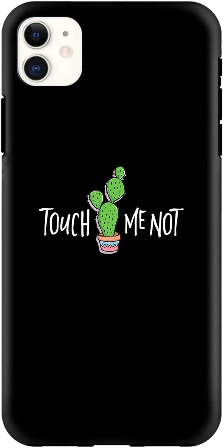 قاب محافظ موبایل سری Tough Pro استایلیزد، سازگار با Apple iPhone 11، دو لایه هیبریدی PC + TPU، محافظ سفارشی موبایل با محافظ داخلی TPU با روکش مات - به من دست نزن قاب محافظ موبایل سری Tough Pro استایلیزد، سازگار با Apple iPhone 11، دو لایه هیبریدی PC + TPU، محافظ سفارشی موبایل با محافظ داخلی TPU با روکش مات - به من دست نزن