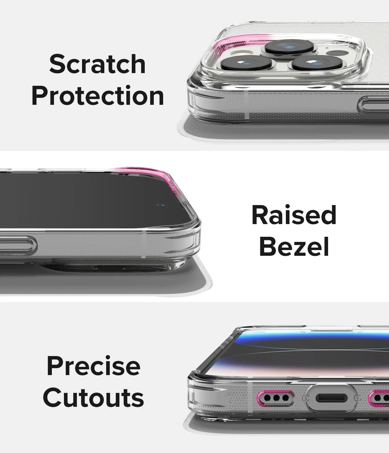 کاور محافظ رینکه فیوژن سازگار با آیفون 14 پرو، کاور پشتی سخت شفاف ضد خش با حداقل زردی و بامپر TPU ضد ضربه برای محافظت از گوشی اپل آیفون 14 پرو - مات شفاف کاور محافظ رینکه فیوژن سازگار با آیفون 14 پرو، کاور پشتی سخت شفاف ضد خش با حداقل زردی و بامپر TPU ضد ضربه برای محافظت از گوشی اپل آیفون 14 پرو - مات شفاف