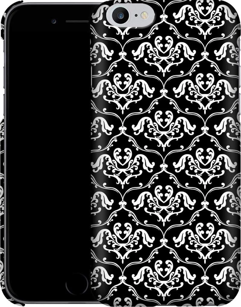 قاب گوشی موبایل مشکی طرح گل های زنبق فرانسوی مناسب برای اپل آیفون 6 پلاس قاب گوشی موبایل مشکی طرح گل های زنبق فرانسوی مناسب برای اپل آیفون 6 پلاس