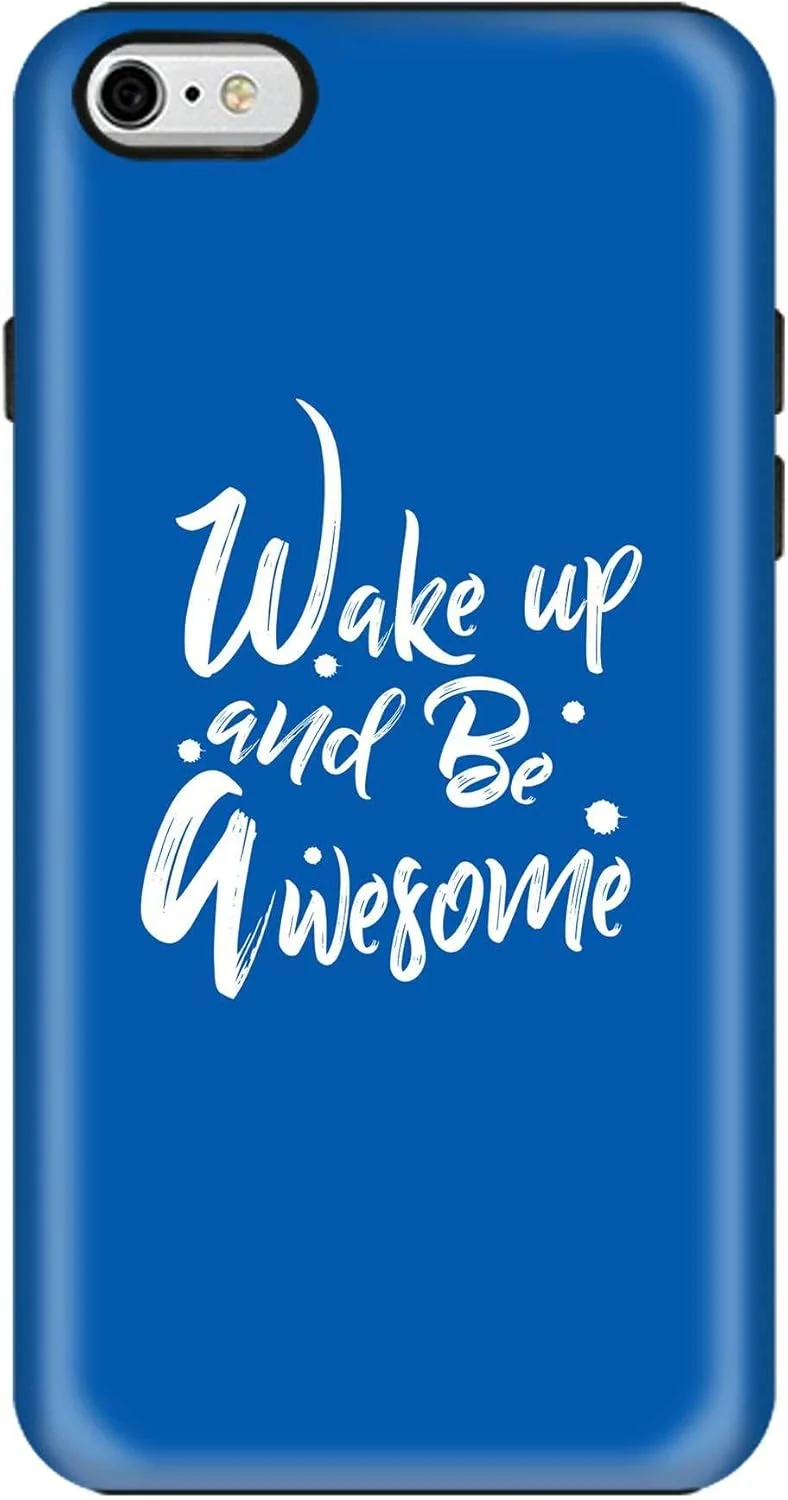 قاب محافظ موبایل دو لایه سخت و مقاوم سری Pro با پوشش داخلی TPU و روکش مات [طراحی شده برای Apple iPhone 6S/6] - بیدار شو و عالی باش