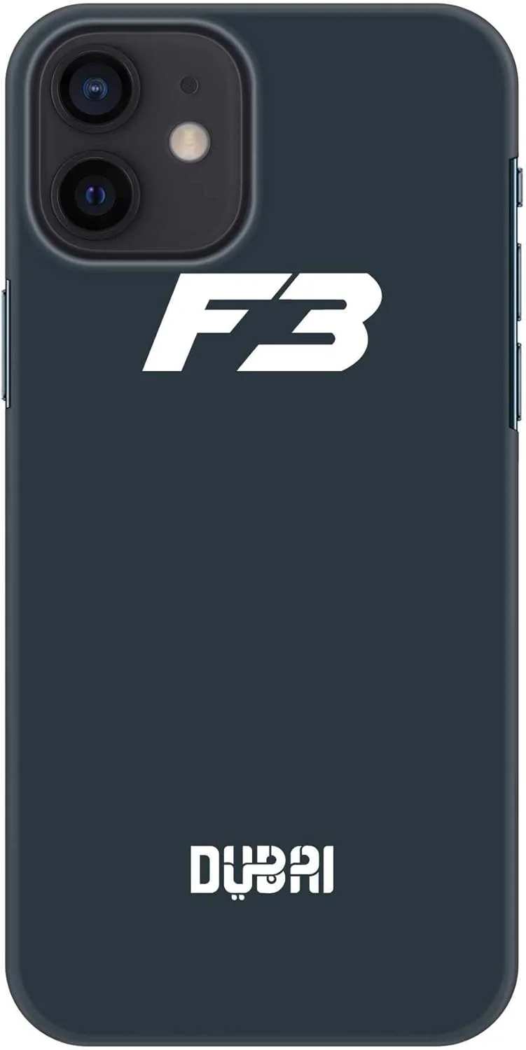 قاب محافظ باریک و مقاوم Stylizedd سازگار با Apple iPhone 12 Mini، سری کلاسیک، کاور موبایل سفارشی، محافظ PC سخت با روکش مات [قاب طراحی شده برای iPhone 12 Mini] - Faz3 Dubai Blue