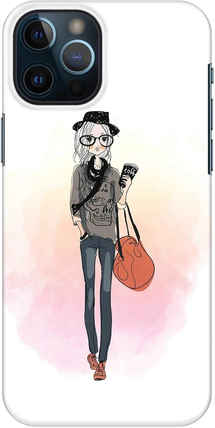 قاب محافظ باریک و شیک Stylizedd سازگار با Apple iPhone 12 Pro Max، سری کلاسیک، کاور موبایل سفارشی، محافظ PC سخت با روکش مات [قاب طراحی شده برای iPhone 12 Pro Max] - فاشیونیستا