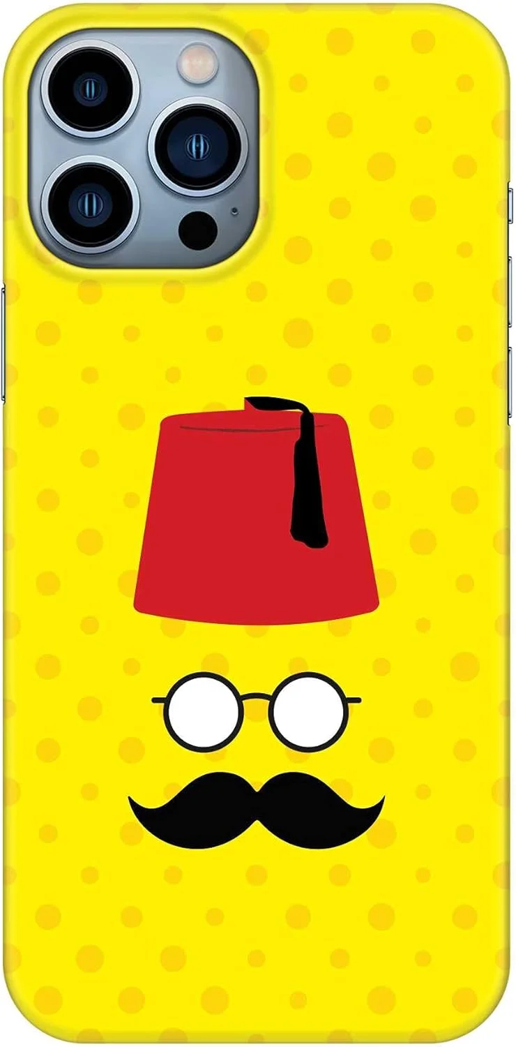 کاور موبایل سری کلاسیک باریک Stylizedd سازگار با آیفون 13 پرو مکس، محافظ PC سخت با روکش مات و طرح دار [طراحی شده برای اپل آیفون 13 پرو مکس] - Moussy Basha