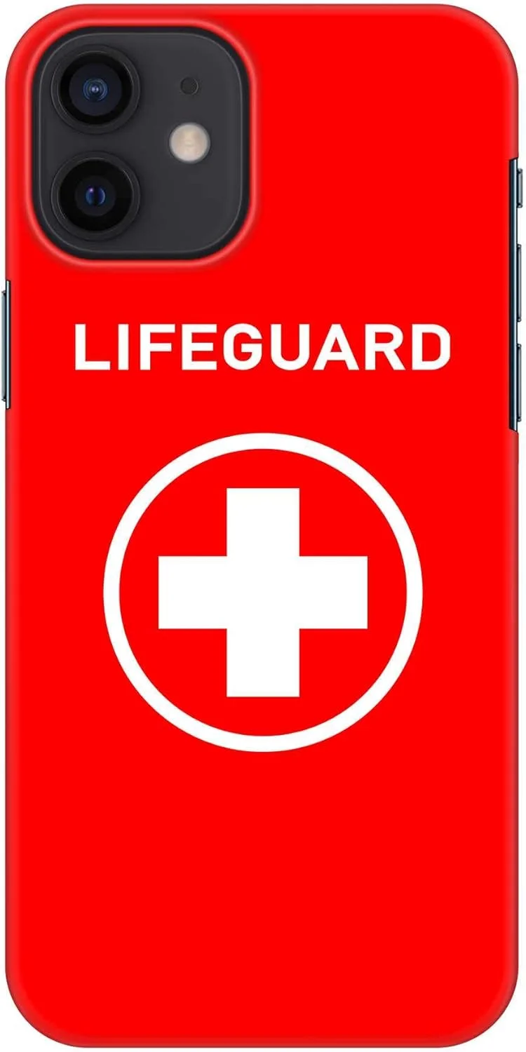 قاب محافظ باریک و مقاوم Stylizedd سازگار با Apple iPhone 12 Mini، سری کلاسیک، کاور موبایل سفارشی، محافظ PC سخت با روکش مات [قاب طراحی شده برای iPhone 12 Mini] - نجات غریق