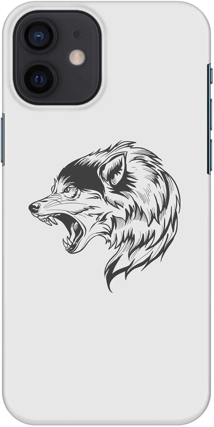 قاب محافظ باریک و مقاوم Stylizedd سازگار با Apple iPhone 12 Mini، سری کلاسیک، کاور موبایل سفارشی، محافظ PC سخت با روکش مات [قاب طراحی شده برای iPhone 12 Mini] - غرش خرس