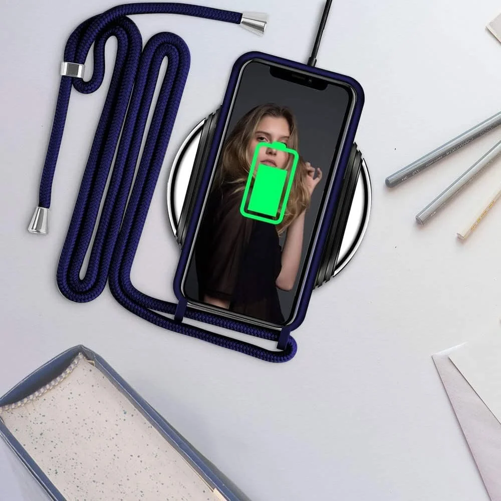 کاور محافظ گوشی آیفون 13 پرو INFOSUN، مقاوم در برابر خراش و ضربه، ساخته شده از TPU، دارای بند گردنی - آبی تیره کاور محافظ گوشی آیفون 13 پرو INFOSUN، مقاوم در برابر خراش و ضربه، ساخته شده از TPU، دارای بند گردنی - آبی تیره