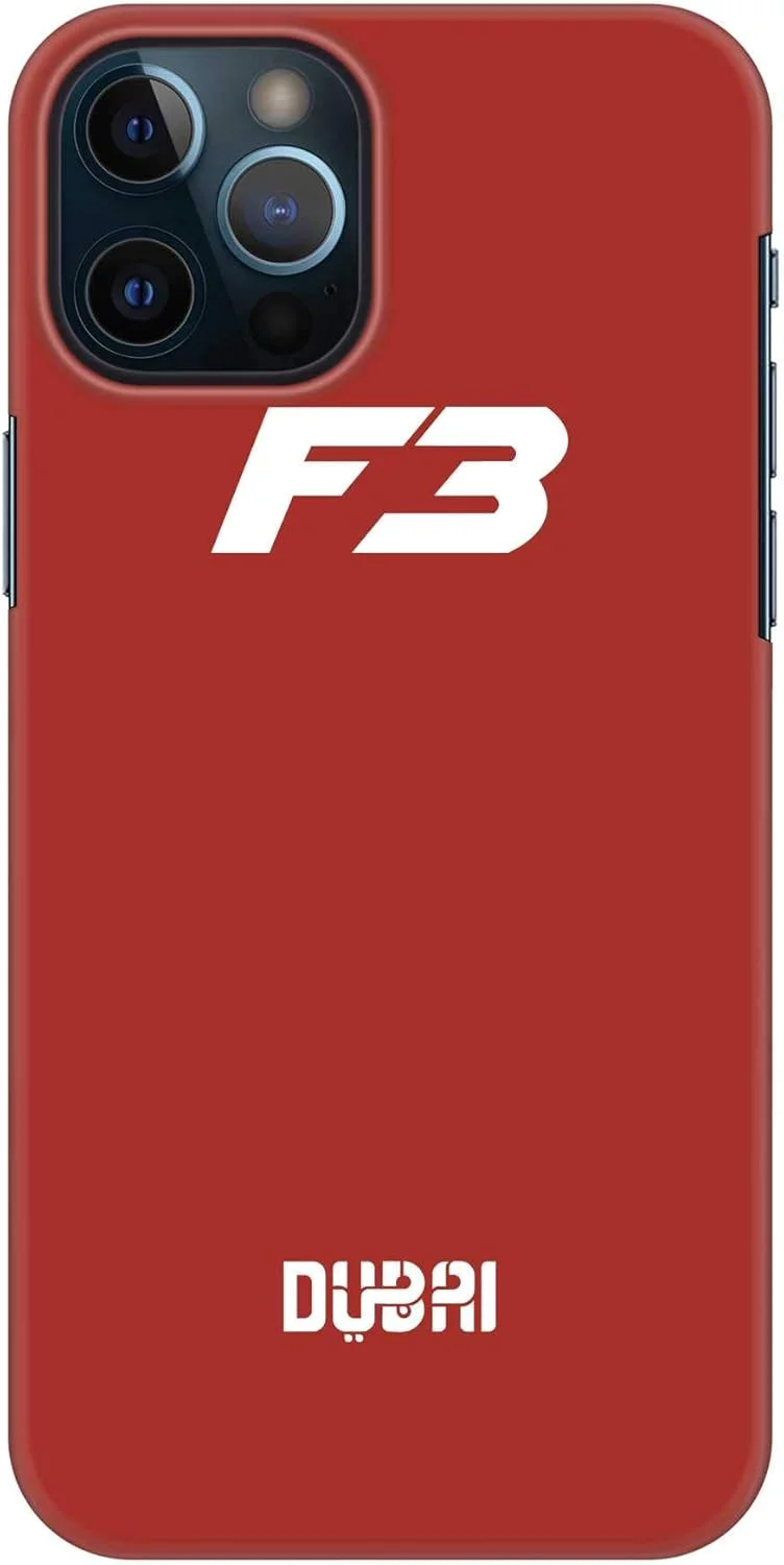 قاب محافظ باریک و محکم سازگار با Apple iPhone 12 Pro Max، سری کلاسیک، کاور موبایل سفارشی، محافظ PC سخت با روکش مات [قاب طراحی شده برای iPhone 12 Pro Max] - Faz3 Dubai Red