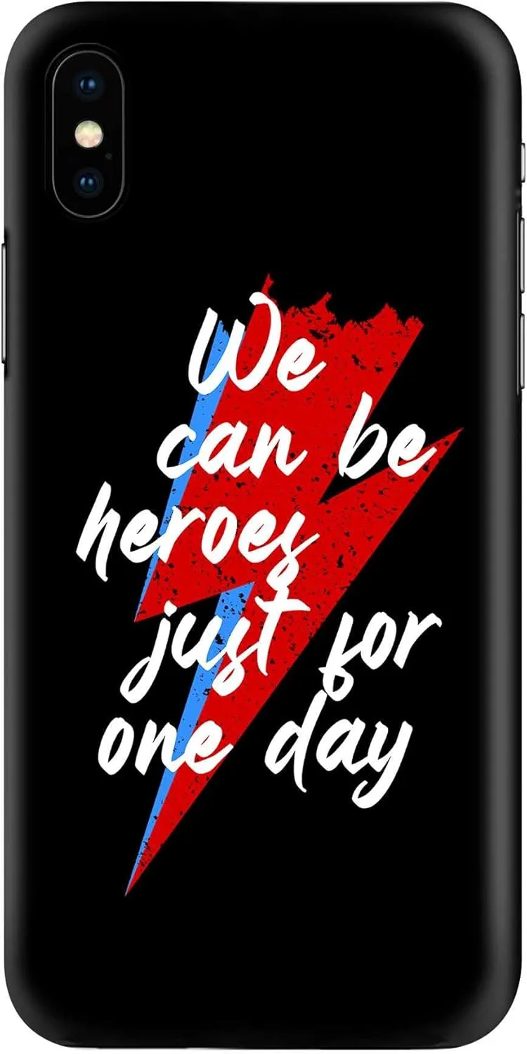 قاب محافظ باریک و کلاسیک موبایل سازگار با Apple iPhone XS/X - طرح چاپی مات [طراحی شده برای Apple iPhone XS/X] - ما می توانیم قهرمان باشیم