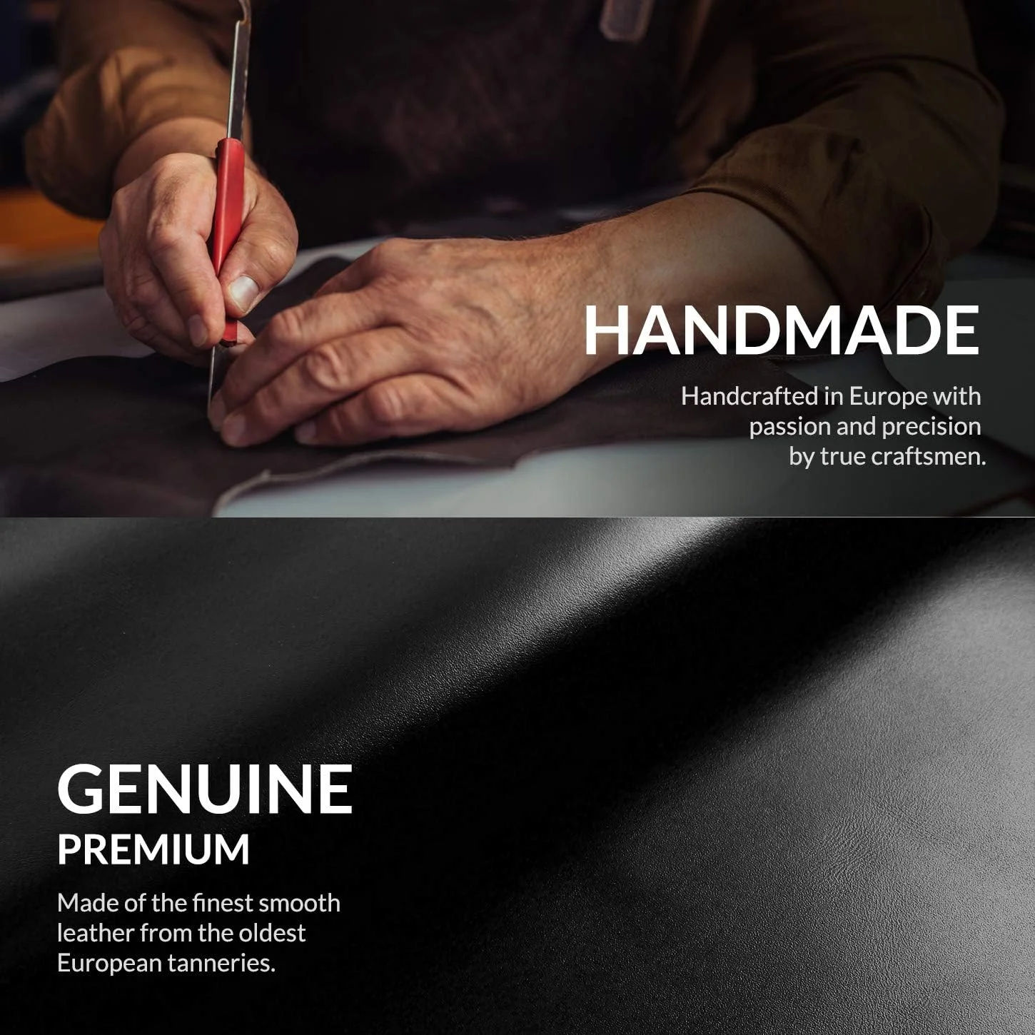 کاور پشتی چرمی اصل SURAZO برای گوشی Apple iPhone 16 Pro - کاور محافظ گوشی موبایل چرمی ضد ضربه [محافظ شیشه ای دوربین، جای کارت، عملکرد استند، جاکلیدی] کاور محافظ پشتی بامپر