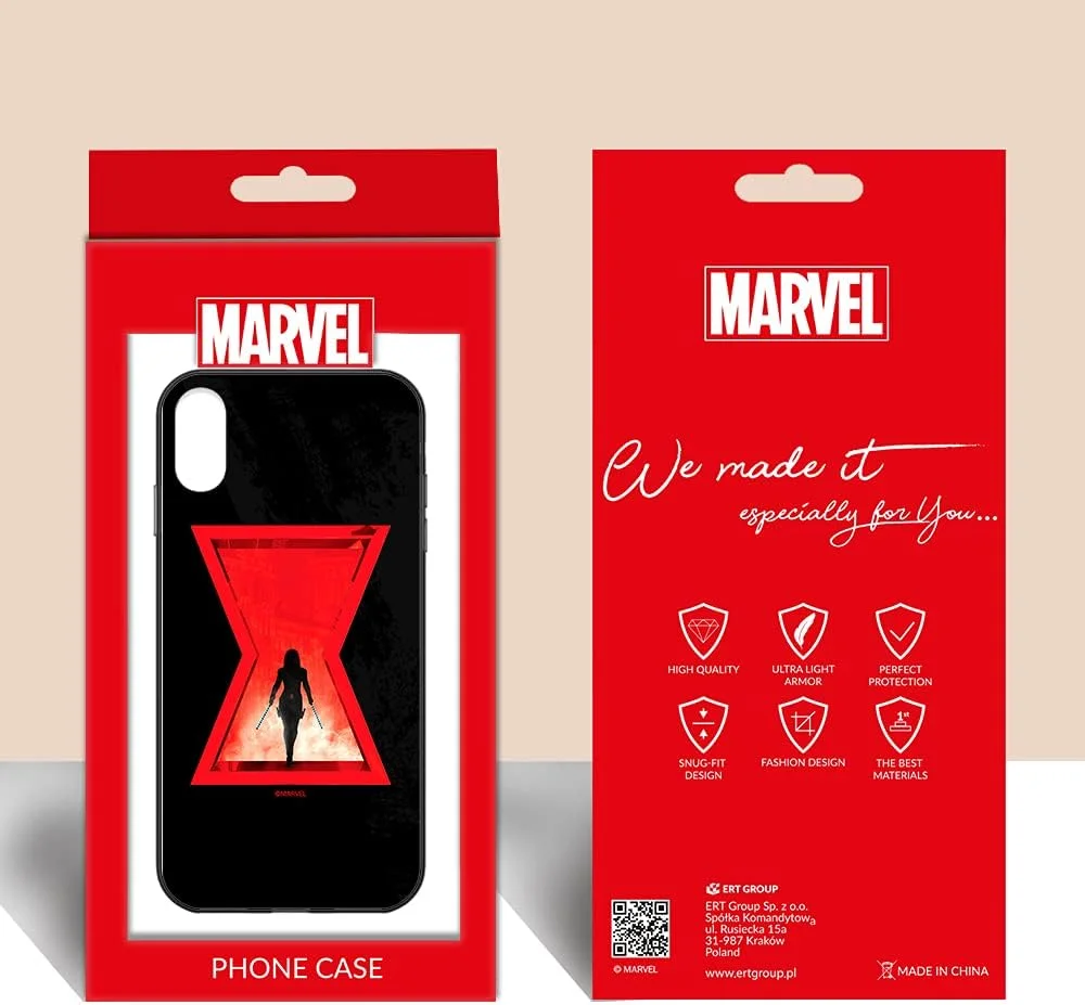 کاور گوشی موبایل ERT GROUP برای Apple Iphone XS طرح اصلی و دارای مجوز رسمی مارول Black Widow 009 ساخته شده از شیشه سخت، کاملاً متناسب با تلفن همراه، محافظ کاور گوشی موبایل ERT GROUP برای Apple Iphone XS طرح اصلی و دارای مجوز رسمی مارول Black Widow 009 ساخته شده از شیشه سخت، کاملاً متناسب با تلفن همراه، محافظ