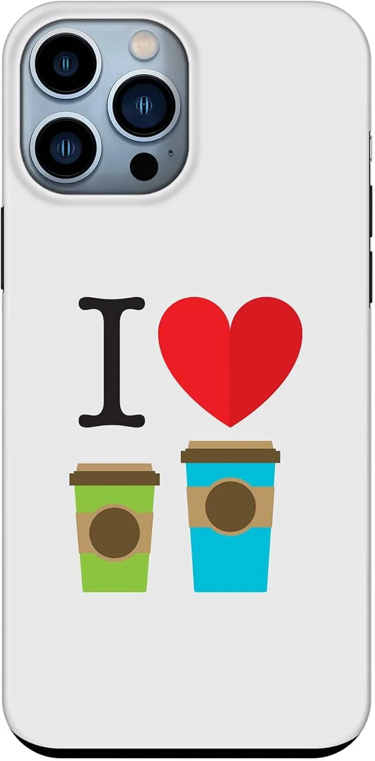 قاب محافظ سری Tough Pro استایلیزد، سازگار با گوشی اپل آیفون 14 پرو مکس، دو لایه ترکیبی PC + TPU، محافظ موبایل سفارشی با محافظ داخلی TPU، روکش مات - من عاشق قهوه هستم قاب محافظ سری Tough Pro استایلیزد، سازگار با گوشی اپل آیفون 14 پرو مکس، دو لایه ترکیبی PC + TPU، محافظ موبایل سفارشی با محافظ داخلی TPU، روکش مات - من عاشق قهوه هستم