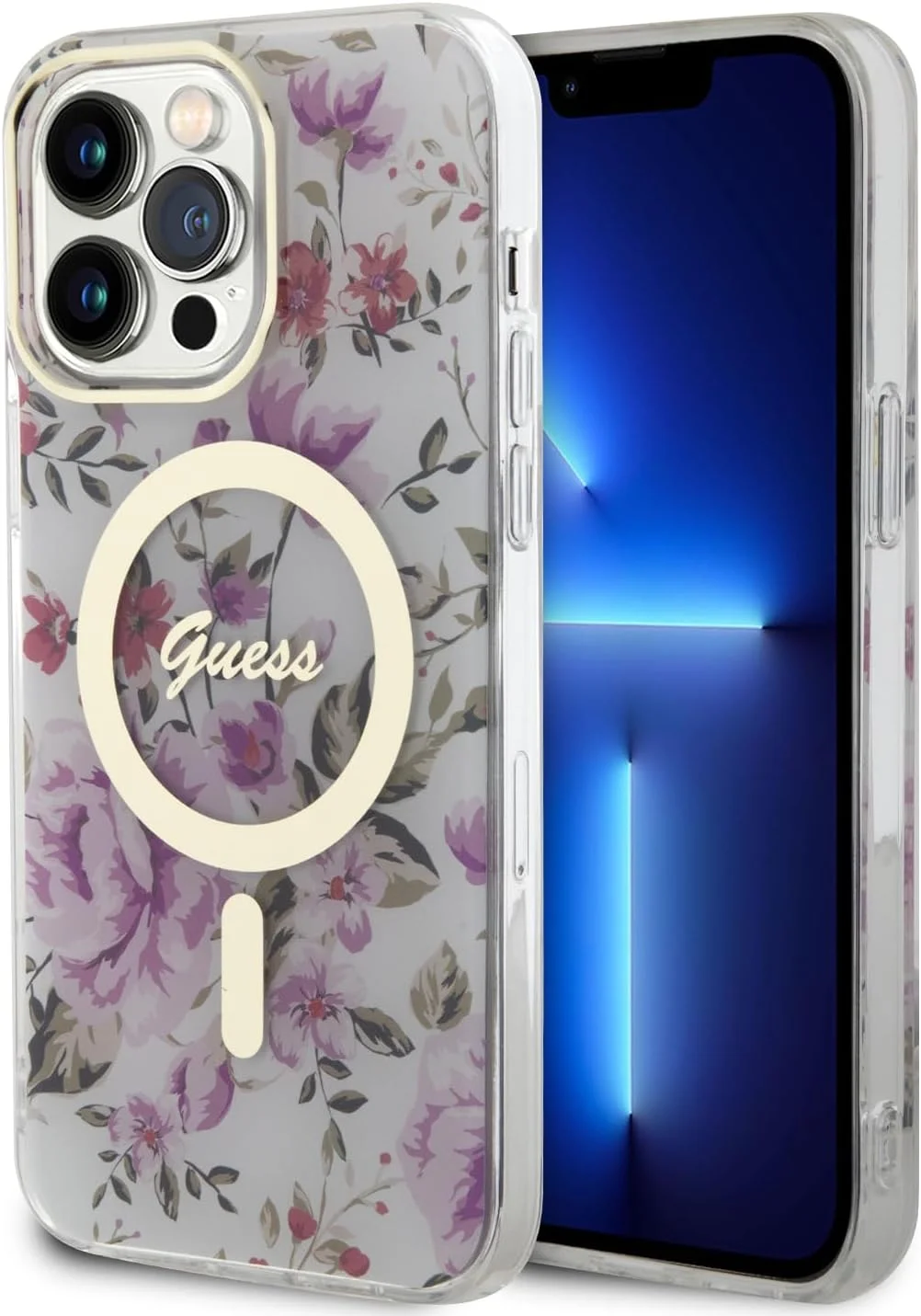 قاب محافظ طرح گلدار Magfit CG MOBILE Guess مناسب برای آیفون 15 پرو (شفاف) قاب محافظ طرح گلدار Magfit CG MOBILE Guess مناسب برای آیفون 15 پرو (شفاف)