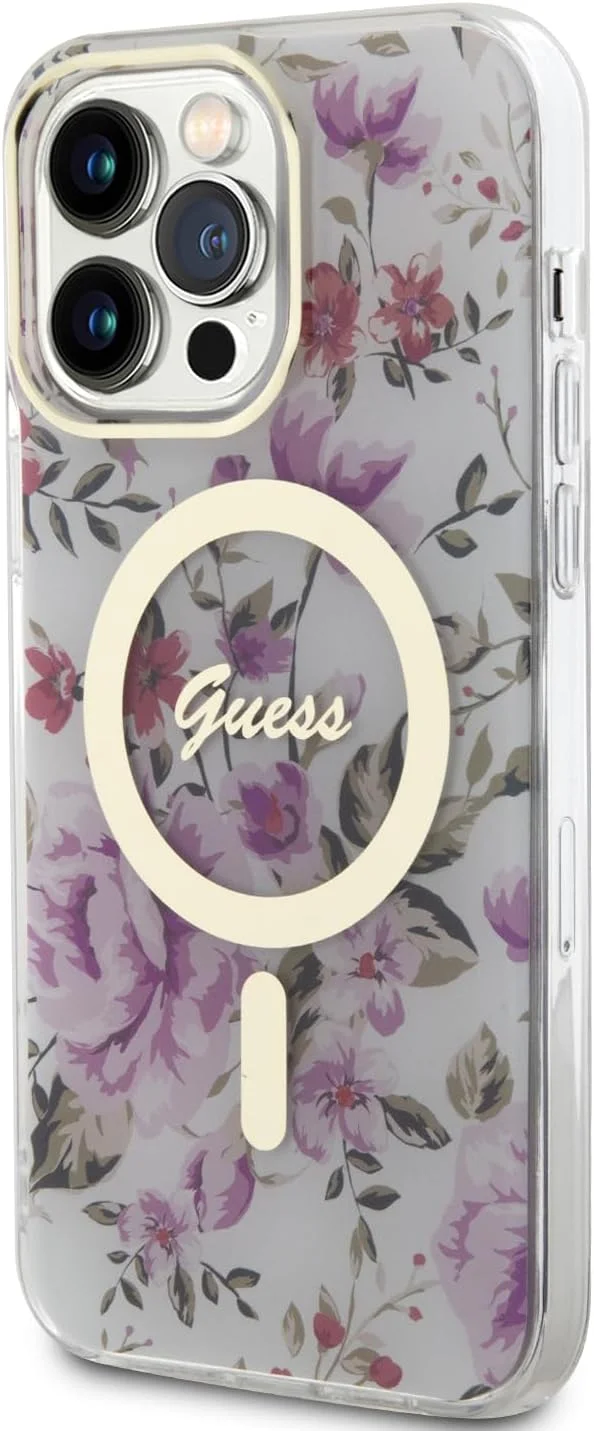 قاب محافظ طرح گلدار Magfit CG MOBILE Guess مناسب برای آیفون 15 پرو (شفاف) قاب محافظ طرح گلدار Magfit CG MOBILE Guess مناسب برای آیفون 15 پرو (شفاف)