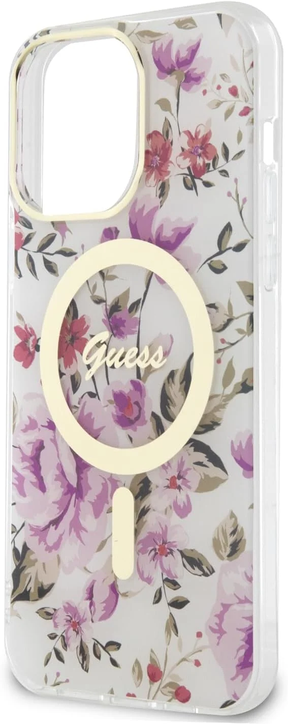 قاب محافظ طرح گلدار Magfit CG MOBILE Guess مناسب برای آیفون 15 پرو (شفاف) قاب محافظ طرح گلدار Magfit CG MOBILE Guess مناسب برای آیفون 15 پرو (شفاف)
