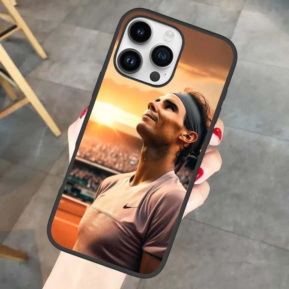 کاور محافظ سخت موبایل طرح جاده ابریشم رافائل نادال برای اپل آیفون 14 پرو مکس، چند رنگ