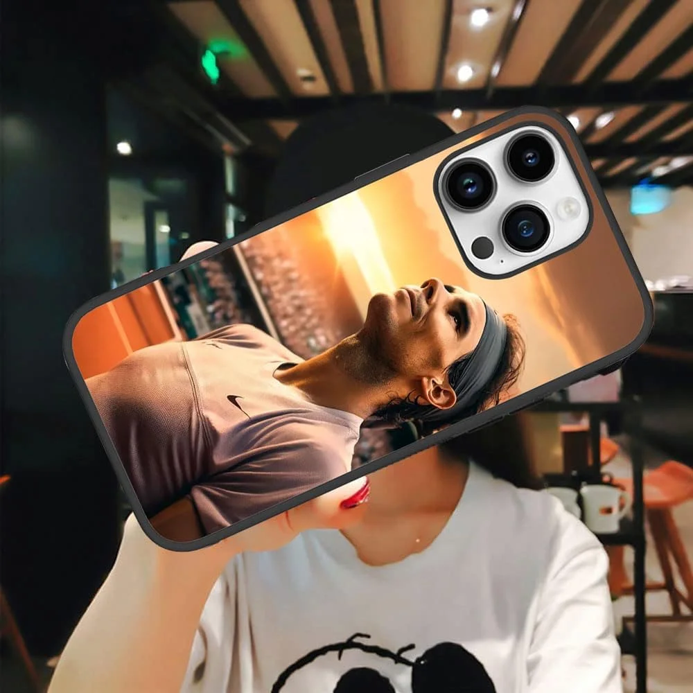 کاور محافظ سخت موبایل طرح جاده ابریشم رافائل نادال برای اپل آیفون 14 پرو مکس، چند رنگ