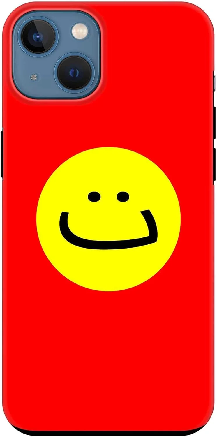 قاب محافظ سری Tough Pro استایلیزد، سازگار با Apple iPhone 14 Plus، کاور موبایل سفارشی دو لایه PC + TPU با محافظ داخلی TPU و روکش مات - طرح Ta Smile