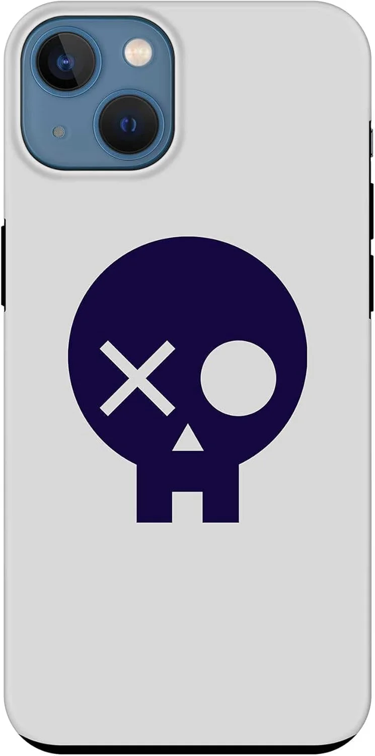 قاب محافظ سری Tough Pro استایلیزد، سازگار با Apple iPhone 14، کاور موبایل سفارشی دو لایه PC + TPU با محافظ داخلی TPU و روکش مات - طرح جمجمه