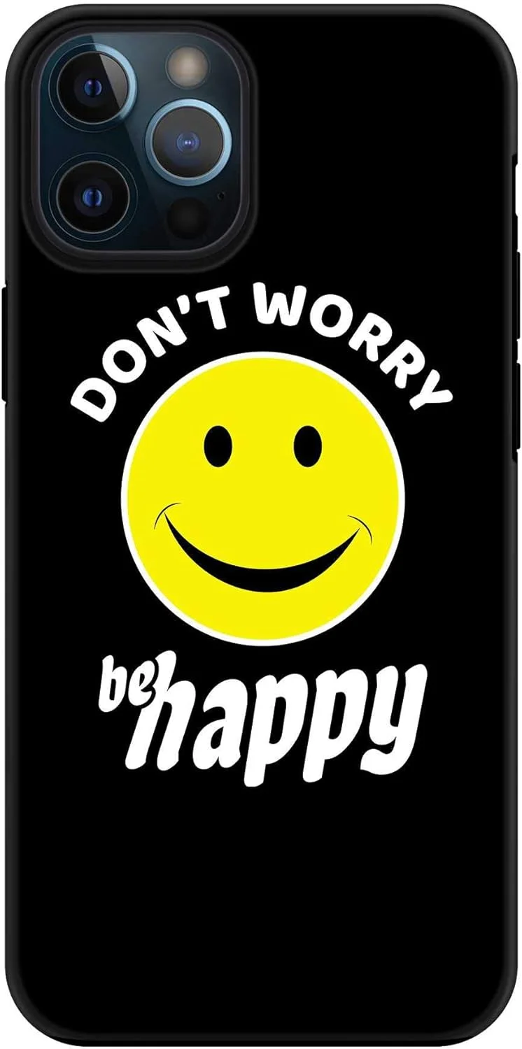 قاب محافظ موبایل استایلیزد سازگار با آیفون 12 پرو مکس، سری Tough Pro، دو لایه، ترکیبی از PC + TPU، محافظ صفحه نمایش، روکش مات - نگران نباش، شاد باش قاب محافظ موبایل استایلیزد سازگار با آیفون 12 پرو مکس، سری Tough Pro، دو لایه، ترکیبی از PC + TPU، محافظ صفحه نمایش، روکش مات - نگران نباش، شاد باش