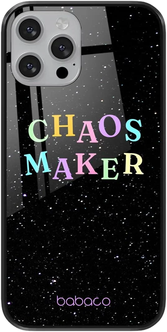قاب گوشی موبایل Babaco ERT GROUP برای Apple Iphone 7 PLUS/ 8 PLUS طرح اصلی و دارای مجوز رسمی Chaos maker 002 ساخته شده از شیشه سخت، کاملاً متناسب با تلفن همراه، محافظ